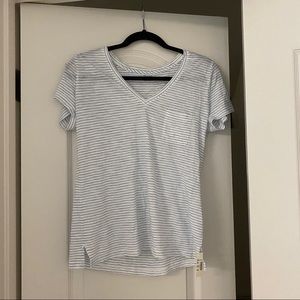 Brand new, small Madewell striped v-neck tee